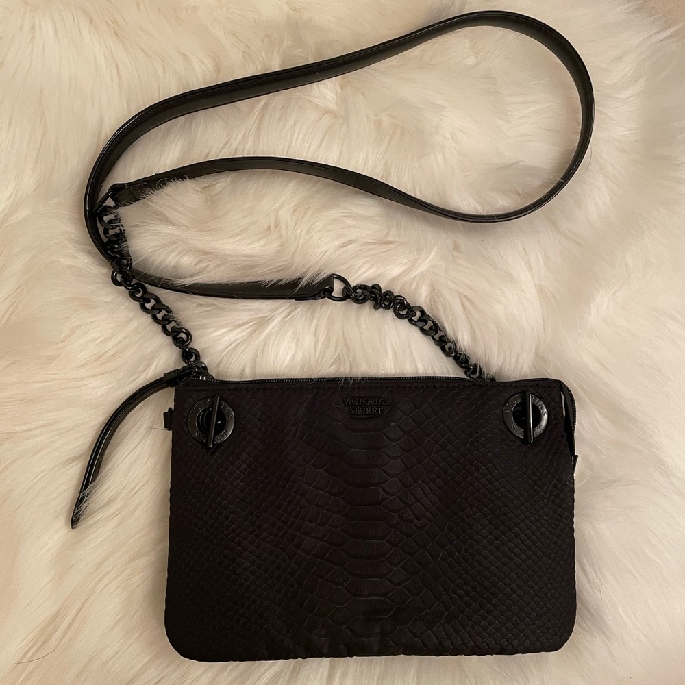 Victorias Secret Crossbody Chain Bag Snake Leopard